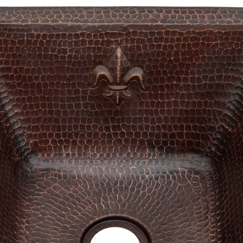 Alternative View of Premier Copper Products 15" Copper Bar/Prep Sink, Oil Rubbed Bronze, BS15FDB2
