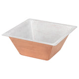 Premier Copper Products 15" Square Copper Bar/Prep Sink, Glazed White, 16 Gauge, BS15WHT2