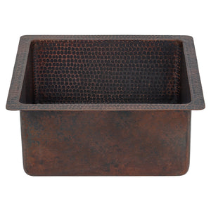 Alternate Image for Premier Copper Products 16" Copper Bar/Prep Sink, Oil Rubbed Bronze, BS16DB3