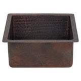 Main Image of Premier Copper Products 16" Copper Bar/Prep Sink, Oil Rubbed Bronze, BS16DB3