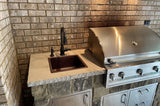 Installation Image of Premier Copper Products 16" Copper Bar/Prep Sink, Oil Rubbed Bronze, BS16DB3