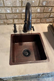 Installation Image of Premier Copper Products 16" Copper Bar/Prep Sink, Oil Rubbed Bronze, BS16DB3