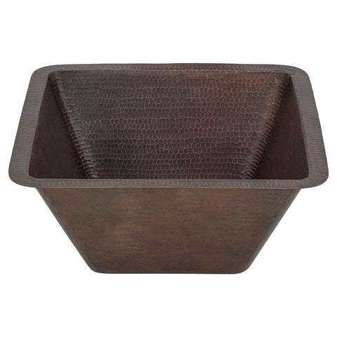 Main Image of Premier Copper Products 17" Copper Bar/Prep Sink, Oil Rubbed Bronze, BS17DB