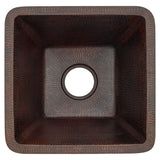 Alternative View of Premier Copper Products 17" Copper Bar/Prep Sink, Oil Rubbed Bronze, BS17DB