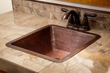 Installation Image of Premier Copper Products 17" Copper Bar/Prep Sink, Oil Rubbed Bronze, BS17DB