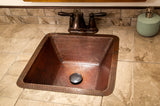 Installation Image of Premier Copper Products 17" Copper Bar/Prep Sink, Oil Rubbed Bronze, BS17DB