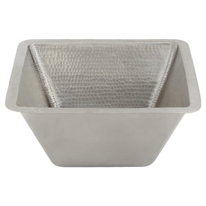 Alternate Image for Premier Copper Products 17" Copper Bar/Prep Sink, Nickel, BS17EN