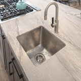 Installation Image of Premier Copper Products 17" Copper Bar/Prep Sink, Nickel, BS17EN