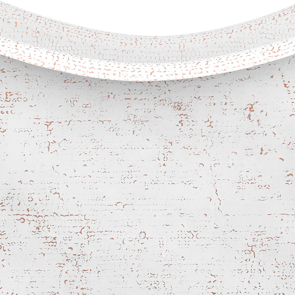 Premier Copper Products 67" Hammered Copper Freestanding Bathtub, Glazed White, BTDR67WHT