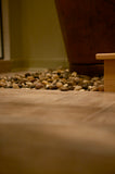 Installation Image of Premier Copper Products 72" Hammered Copper Modern Style Bathtub, BTM72DB