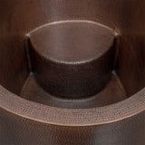 Premier Copper Products 48" Hammered Copper Freestanding Japanese Soaking Tub, Oil Rubbed Bronze, BTO48DB