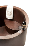 Alternative View of Premier Copper Products Japanese Style Soaker Hammered Copper Bathtub, BTR45DB