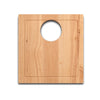 Houzer Rubberwood Cutting Board for multiple sink models - Tan, CB-4400
