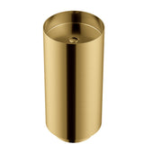 Karran Cinox 15" x 15" Round Freestanding Stainless Steel Bathroom Sink, Gold, 16 Gauge, CCP100G