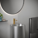Karran Cinox 16.5" x 16.5" Round Freestanding Stainless Steel Bathroom Sink, 16 Gauge, CCP400SS