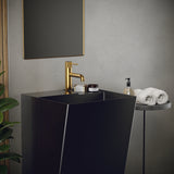 Karran Cinox 19.75" x 16.5" Rectangular Wall-Adjacent, Freestanding Stainless Steel Bathroom Sink, Gunmetal Grey, 16 Gauge, CCP500GG