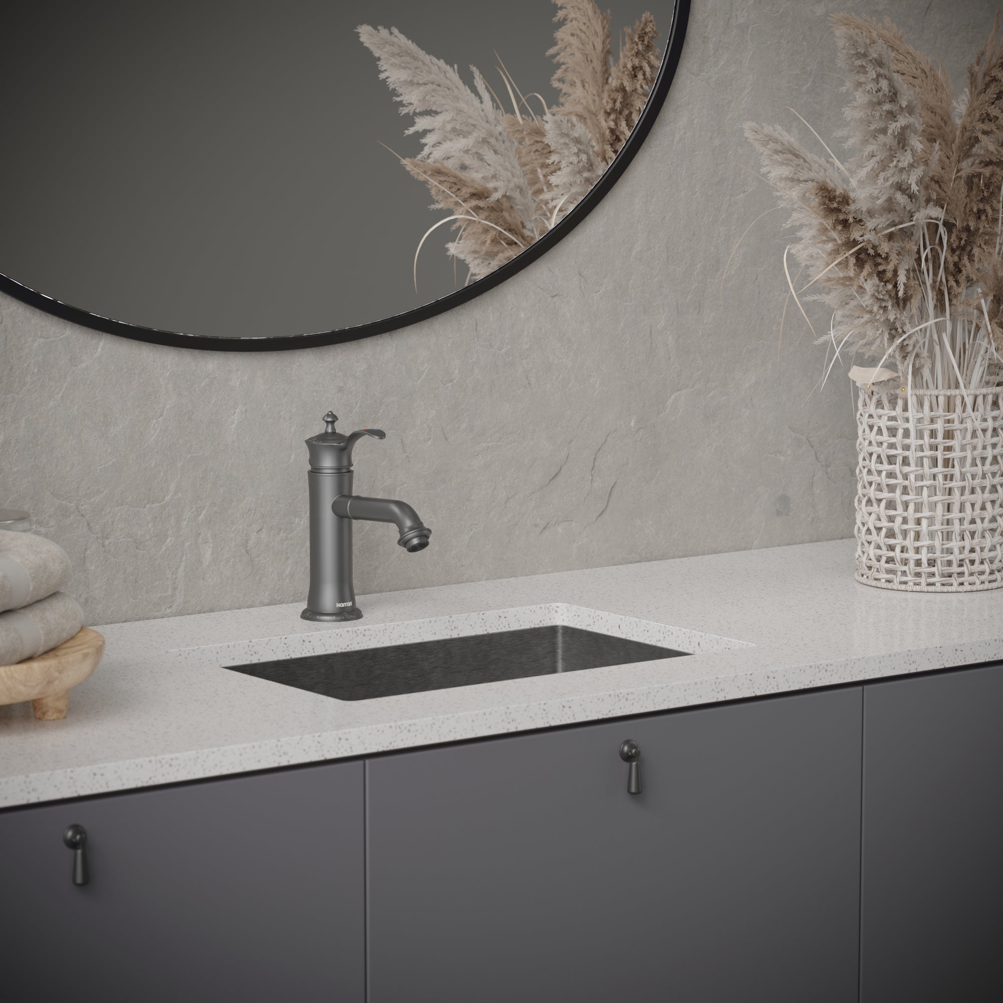 Karran Cinox 15" x 21.625" Rectangular Undermount Stainless Steel Bathroom Sink, 16 Gauge, CCU300SS