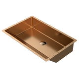 Karran Cinox 15.75" x 23.625" Rectangular Undermount Stainless Steel Bathroom Sink, Brushed Copper, 16 Gauge, CCU400BC