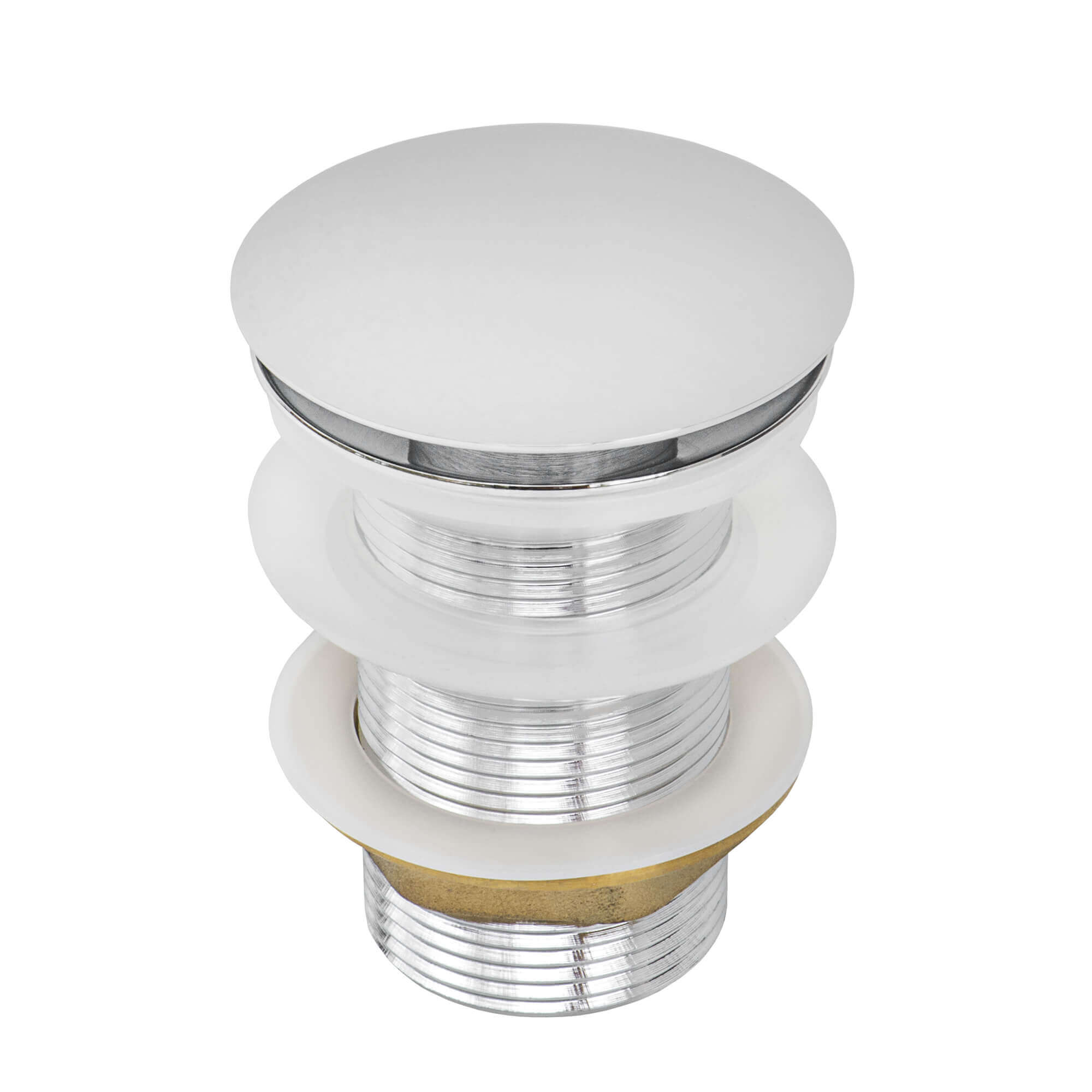 Alternative View of Ruvati Umbrella Style Push Pop-up Drain for Bathroom Sinks without Overflow - Chrome Finish, RVA5102CH