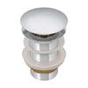 Ruvati Umbrella Style Push Pop-up Drain for Bathroom Sinks without Overflow - Chrome Finish, RVA5102CH