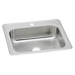 Alternate Image for Elkay Celebrity 25" Drop In/Topmount Stainless Steel Kitchen Sink, Brushed Satin, 1 Faucet Hole, CR25221