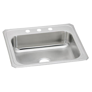 Alternate Image for Elkay Celebrity 25" Drop In/Topmount Stainless Steel Kitchen Sink, Brushed Satin, 3 Faucet Holes, CR25223