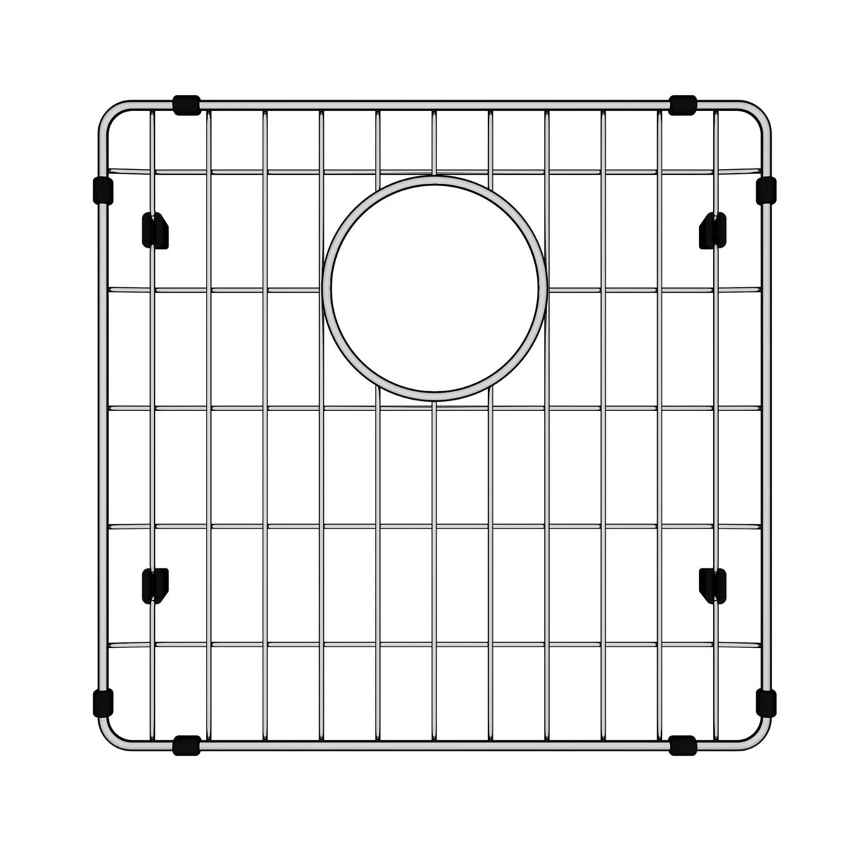 Elkay Crosstown Stainless Steel 14-3/4" x 14-1/4" x 1-1/8" Bottom Grid, CTXBG1514