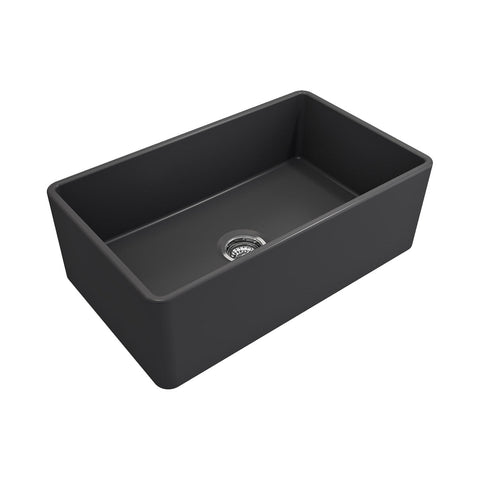 Crestwood 30" Fireclay Farmhouse Sink, Charcoal, CW-CL-30-CHARCOAL