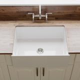 Crestwood 27" Fireclay Farmhouse Sink, White, CW-MOD-27-WHITE