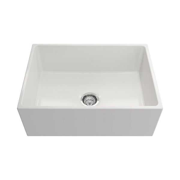 Crestwood 27" Fireclay Farmhouse Sink, White, CW-MOD-27-WHITE