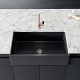 Crestwood 33" Fireclay Farmhouse Sink, Charcoal, CW-MOD-33-CHARCOAL