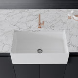 Crestwood 33" Fireclay Farmhouse Sink, White, CW-MOD-33-WHITE