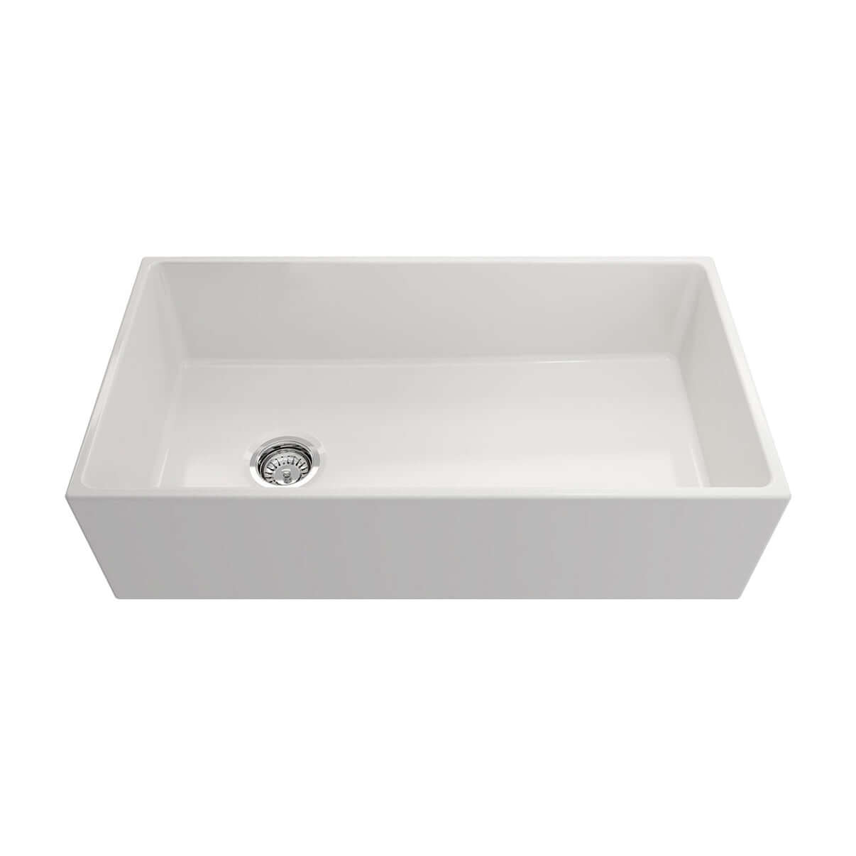 Alternate Image for Crestwood 36" Fireclay Farmhouse Sink, White, CW-MOD-36-WHITE