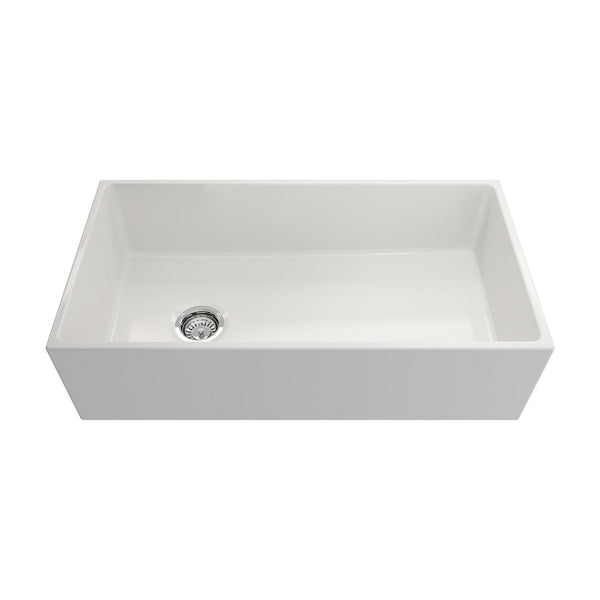 Crestwood 36" Fireclay Farmhouse Sink, White, CW-MOD-36-WHITE