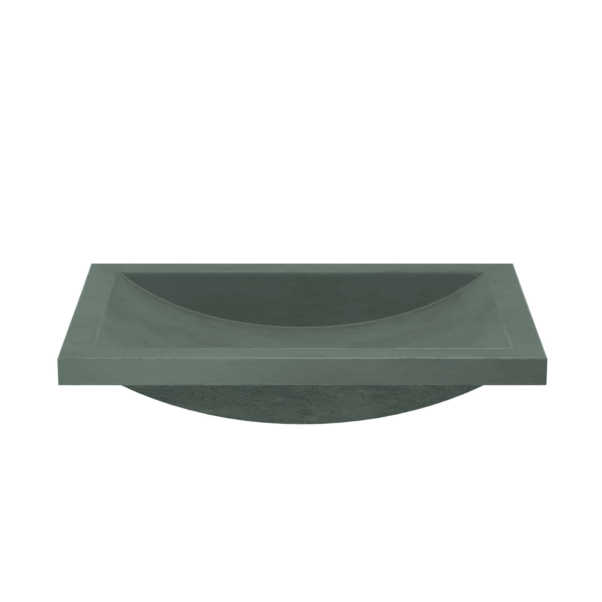 Native Trails Cabrillo 20.75" x 14.75" Rectangle Undermount NativeStone Concrete ADA Bathroom Sink, Forest, NSL2014-F Product Image