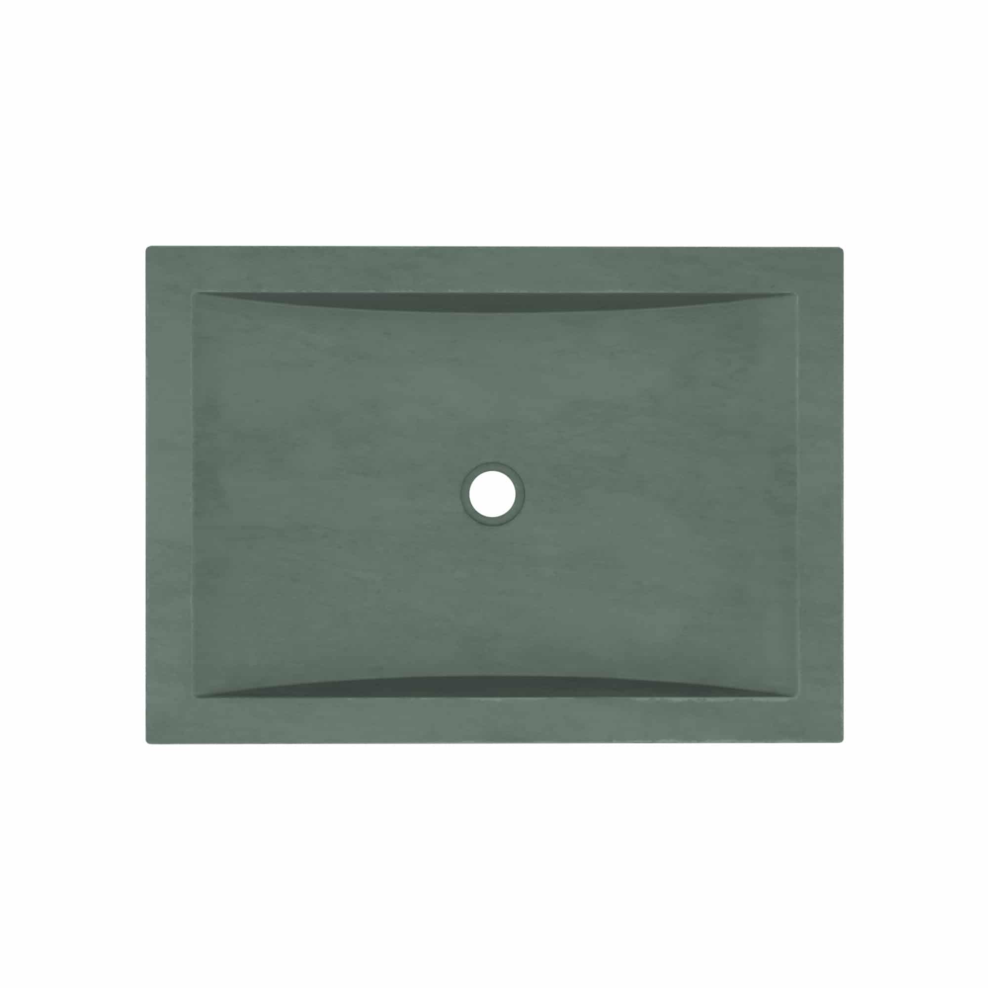 Native Trails Cabrillo 20.75" x 14.75" Rectangle Undermount NativeStone Concrete ADA Bathroom Sink, Forest, NSL2014-F Product Image