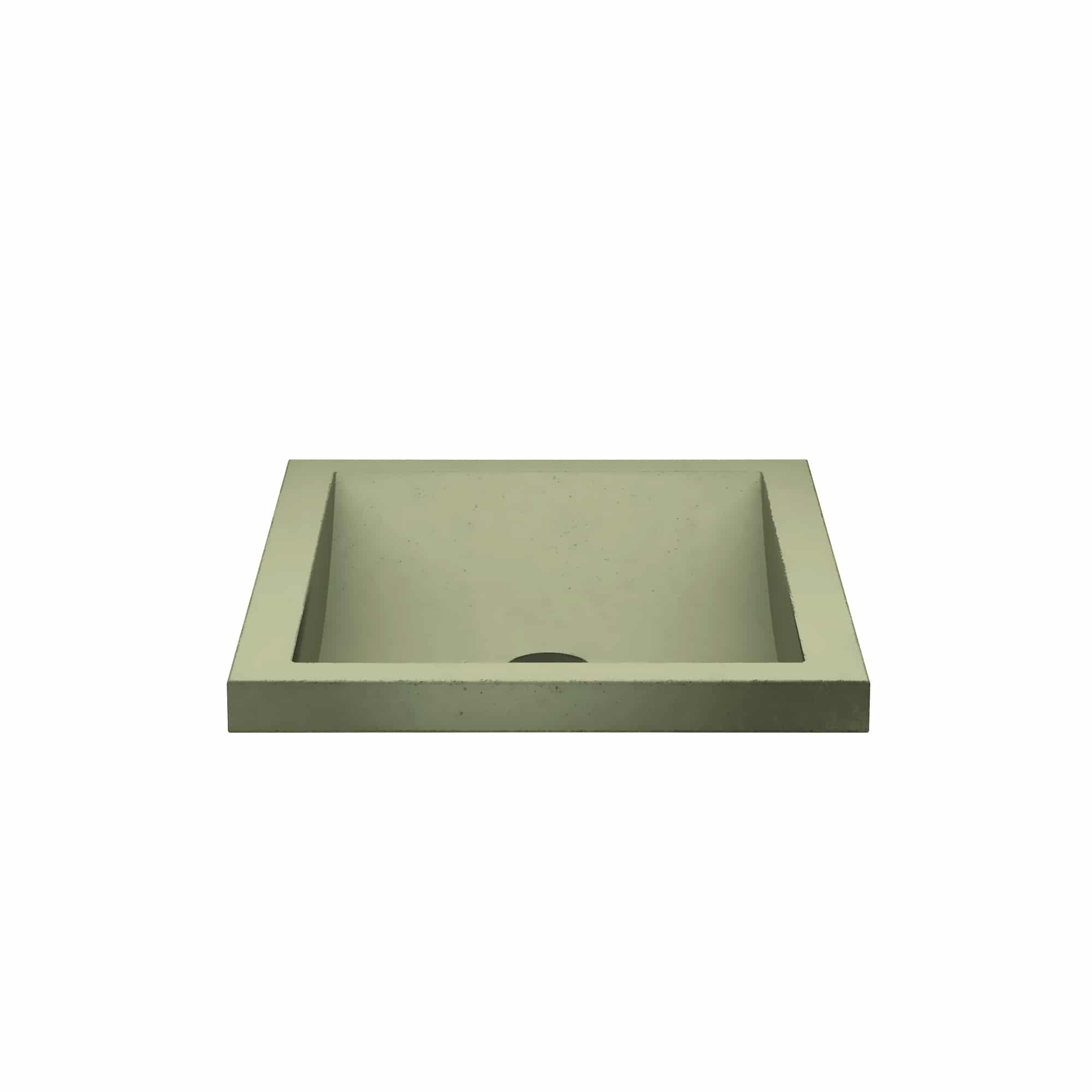 Native Trails Cabrillo 20.75" x 14.75" Rectangle Undermount NativeStone Concrete ADA Bathroom Sink, Sage, NSL2014-G Product Image