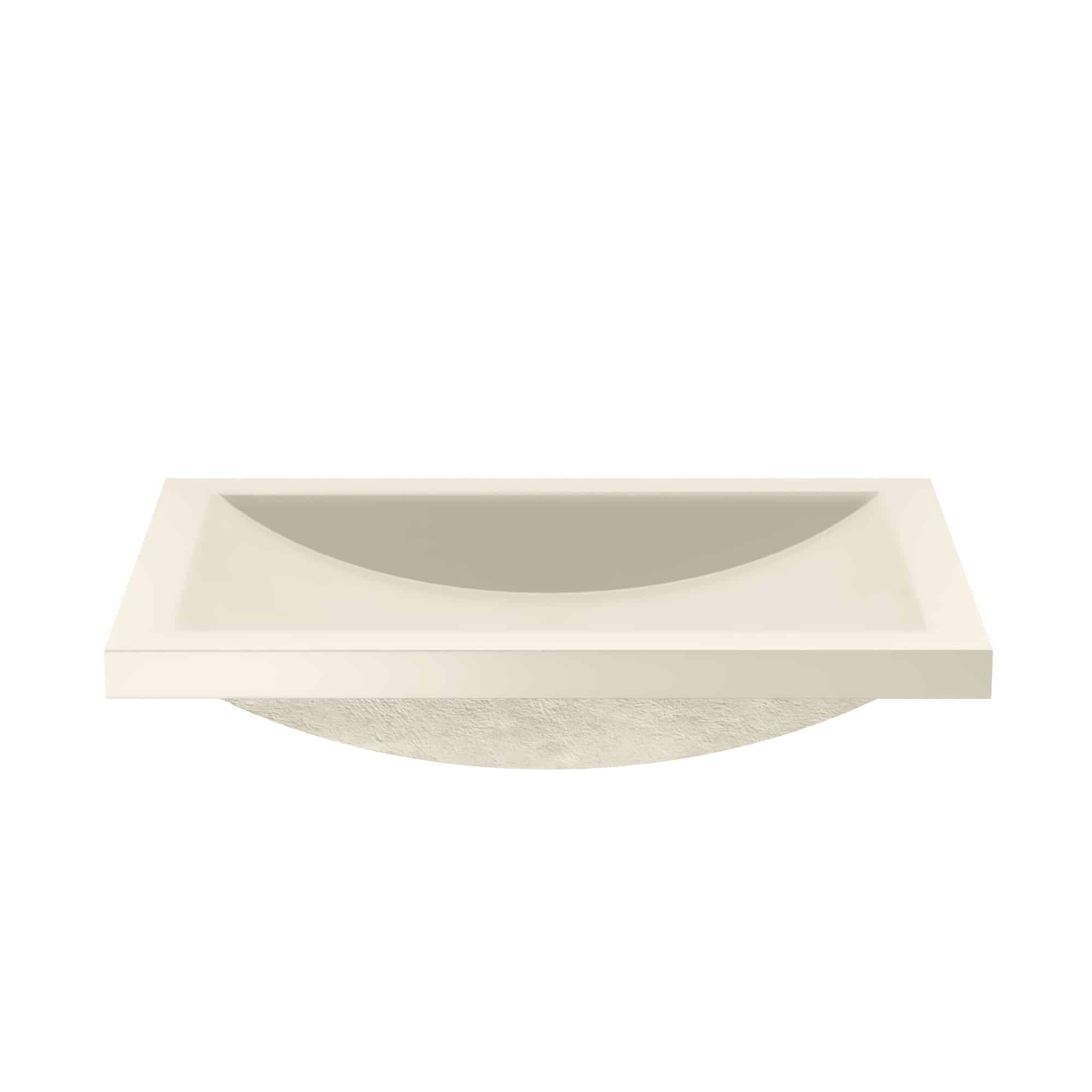 Native Trails Cabrillo 20.75" x 14.75" Rectangle Undermount NativeStone Concrete ADA Bathroom Sink, Sand, NSL2014-D Product Image