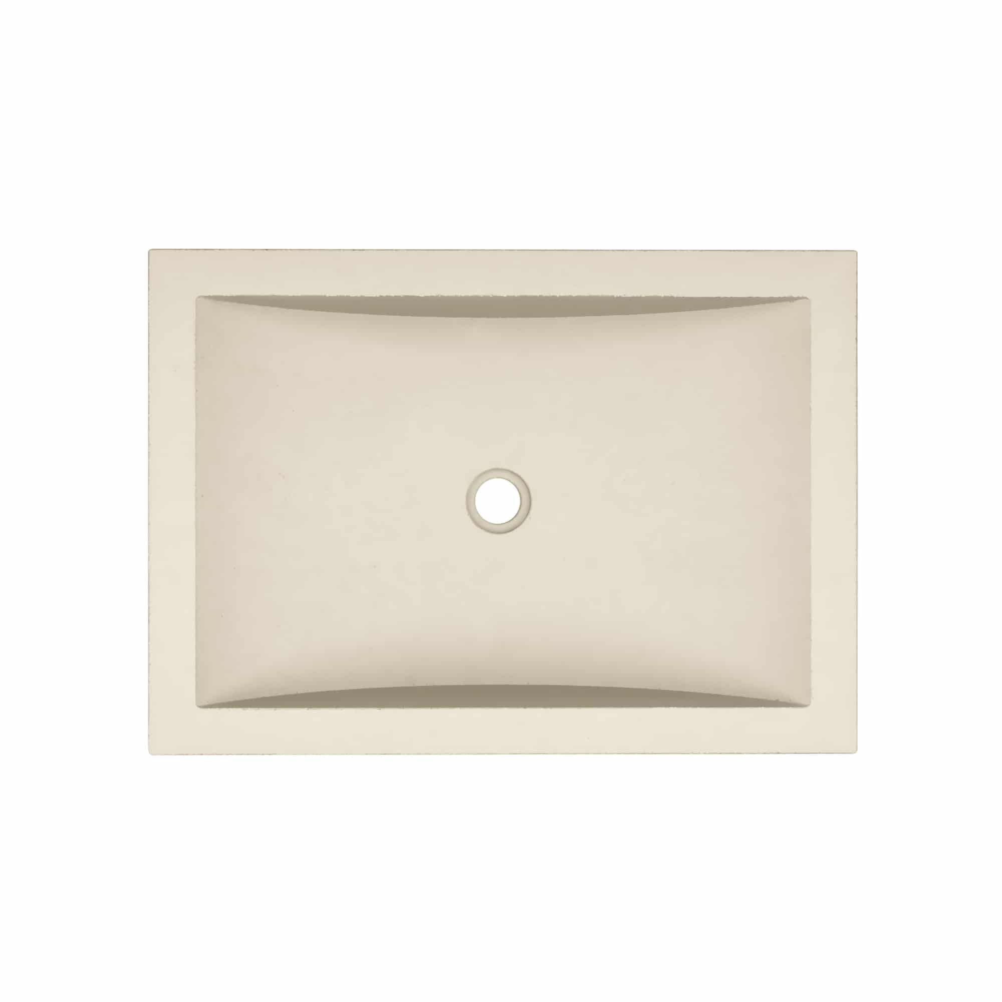 Native Trails Cabrillo 20.75" x 14.75" Rectangle Undermount NativeStone Concrete ADA Bathroom Sink, Sand, NSL2014-D Product Image