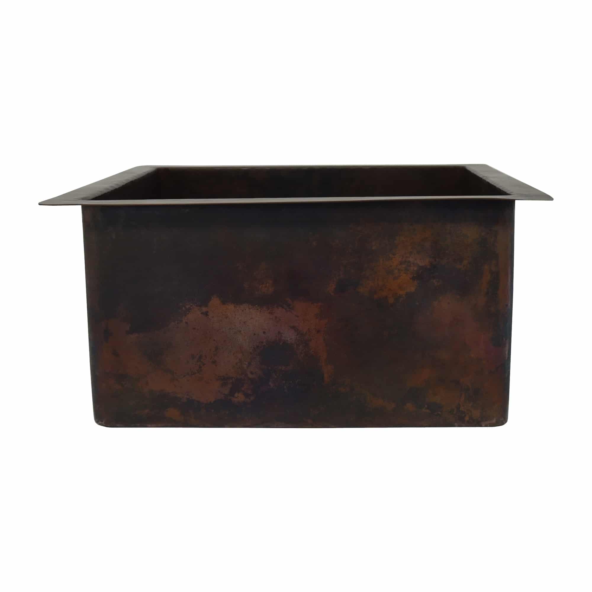 Native Trails Cantina 15" Square Copper Bar/Prep Sink, Antique Copper, CPS234-F Product Image