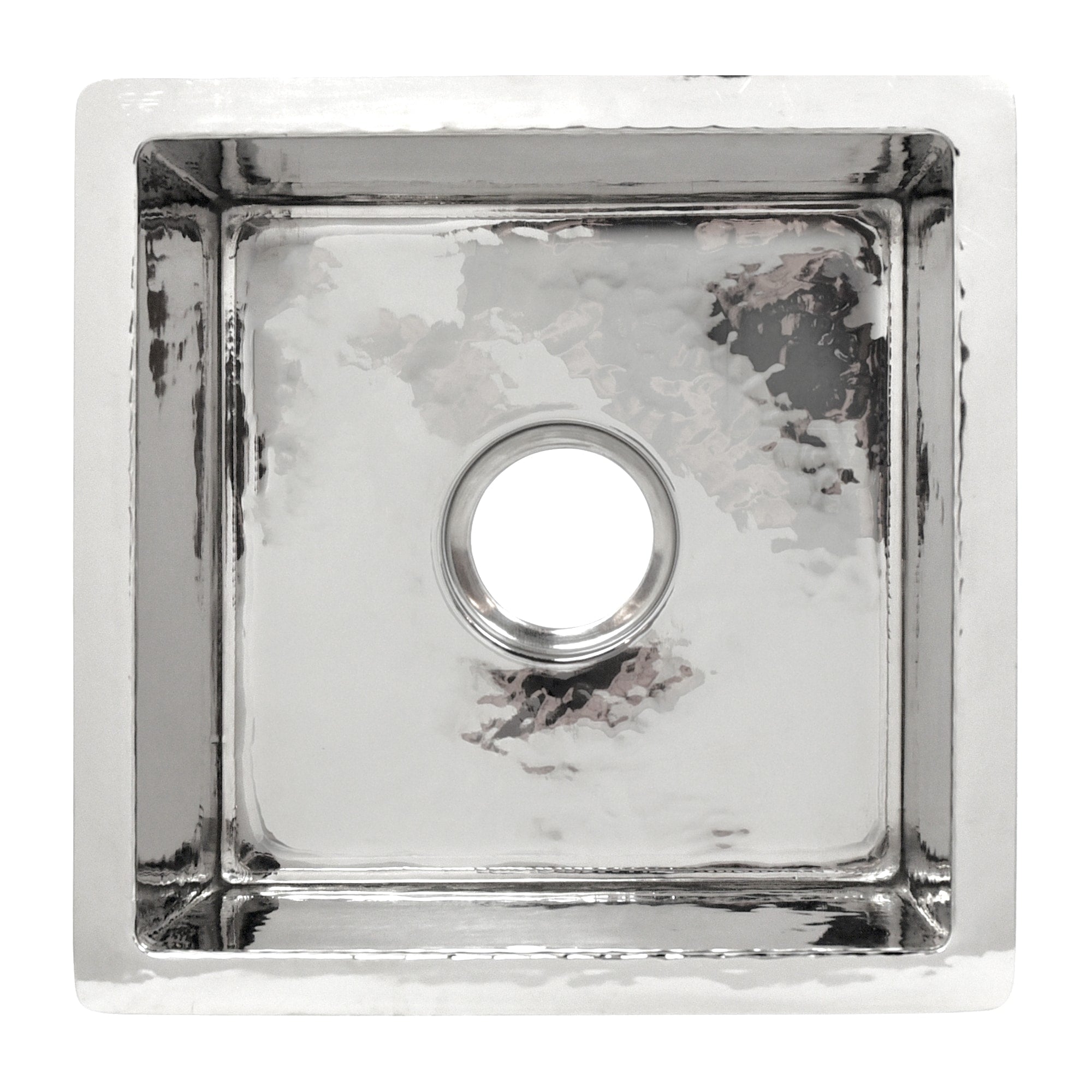 Native Trails Cantina 15" Square Nickel Bar/Prep Sink, Polished Nickel, CPS834-F Product Image