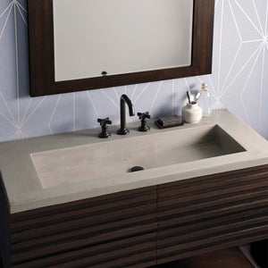 Alternate Image for Native Trails 48" Capistrano ADA Vanity Top with Integral Trough Sink in Ash, 8" Widespread Faucet Cutout, NSVT48-A