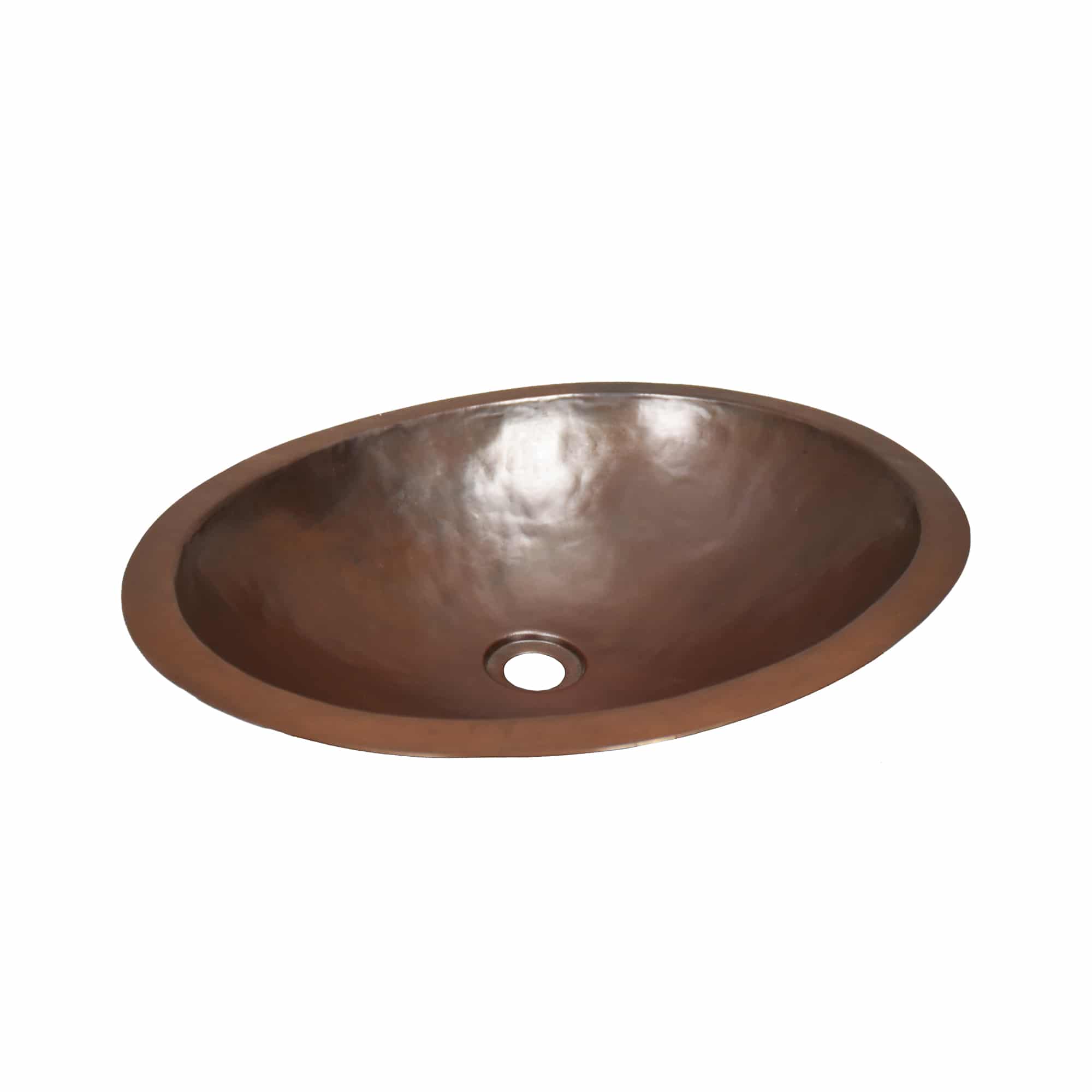 Native Trails Classic 19" Oval Undermount Copper Bathroom Sink, Antique Copper, CPS268-F