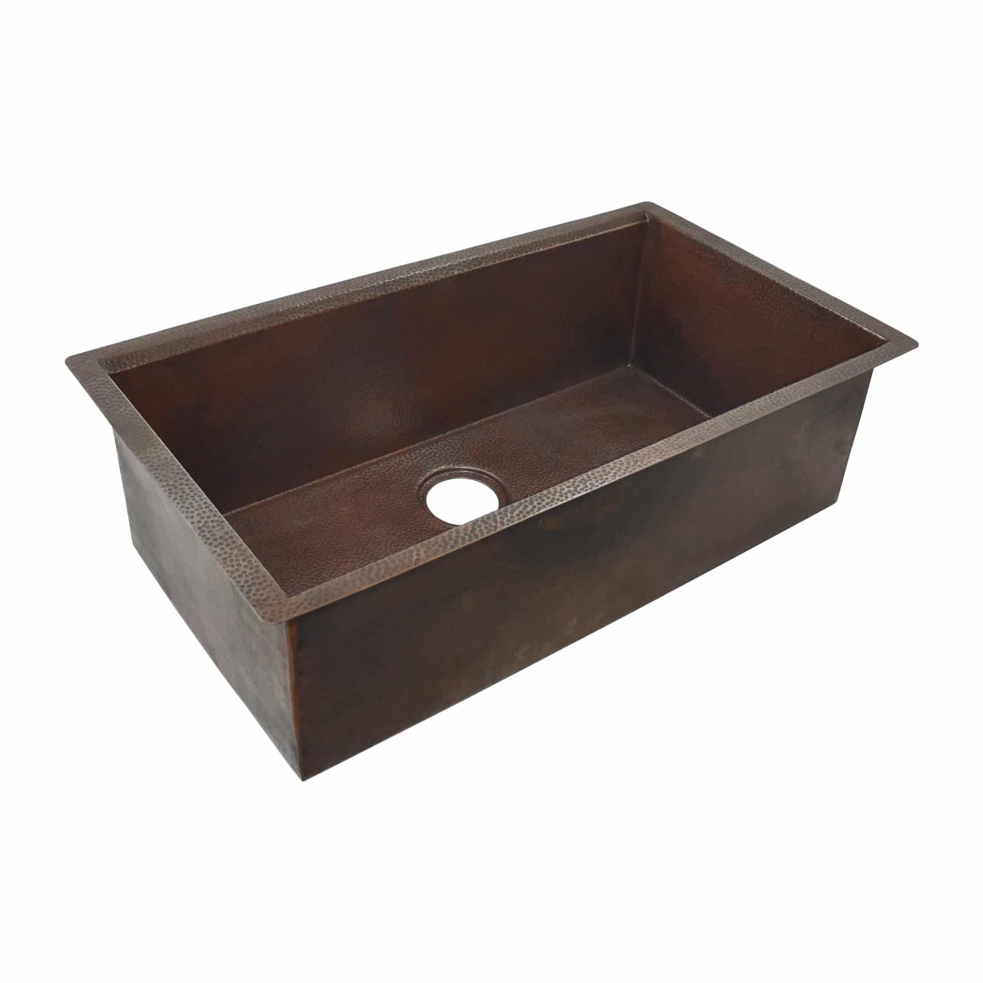 Native Trails Cocina Concierge 33" Undermount Copper Workstation Kitchen Sink, Antique Copper, CPKG272 Product Image