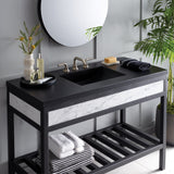 Native Trails 48" Palomar ADA Vanity Top with Integral Sink in Charcoal, 8" Widespread Cutout, NSVNT48-C