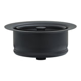 Premier Copper Products 3.5" Deluxe Garbage Disposal Drain w/ Basket - Matte Black, Brass, D-130BLK