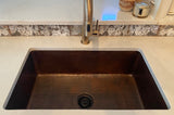 Installation Image of Premier Copper Products 3.5" Deluxe Garbage Disposal Drain w/ Basket - Oil Rubbed Bronze, D-130ORB