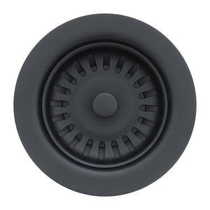 Alternate Image for Premier Copper Products 3.5" Kitchen, Prep, Bar Basket Strainer Drain - Matte Black, Brass/PVC, D-132BLK