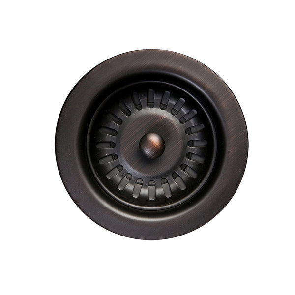 Main Image of Premier Copper Products 3.5" Kitchen, Prep, Bar Basket Strainer Drain - Oil Rubbed Bronze, D-132ORB