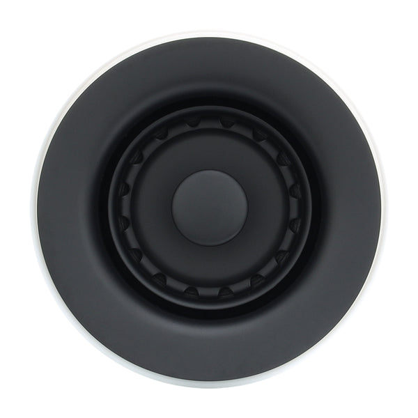 Premier Copper Products 2" Bar Basket Strainer Drain - Matte Black, Brass/PVC, D-133BLK